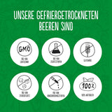 Super Garden Liofilizowane Truskawki | Pyszne i w 100% czyste owoce liofilizowane | Całe suszone truskawki na zdrową przekąskę lub do pieczenia | Truskawki liofilizowane 19g Naty Sklep z produktami suszonymi