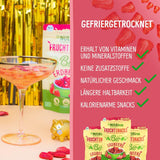 Ekologiczne truskawki liofilizowane: 70g suszonych truskawek do smoothie, musli, posypek do owsianek - jagody liofilizowane bez dodatku cukru - truskawki liofilizowane - owoce NutriPur Produkty suszone Naty Shop
