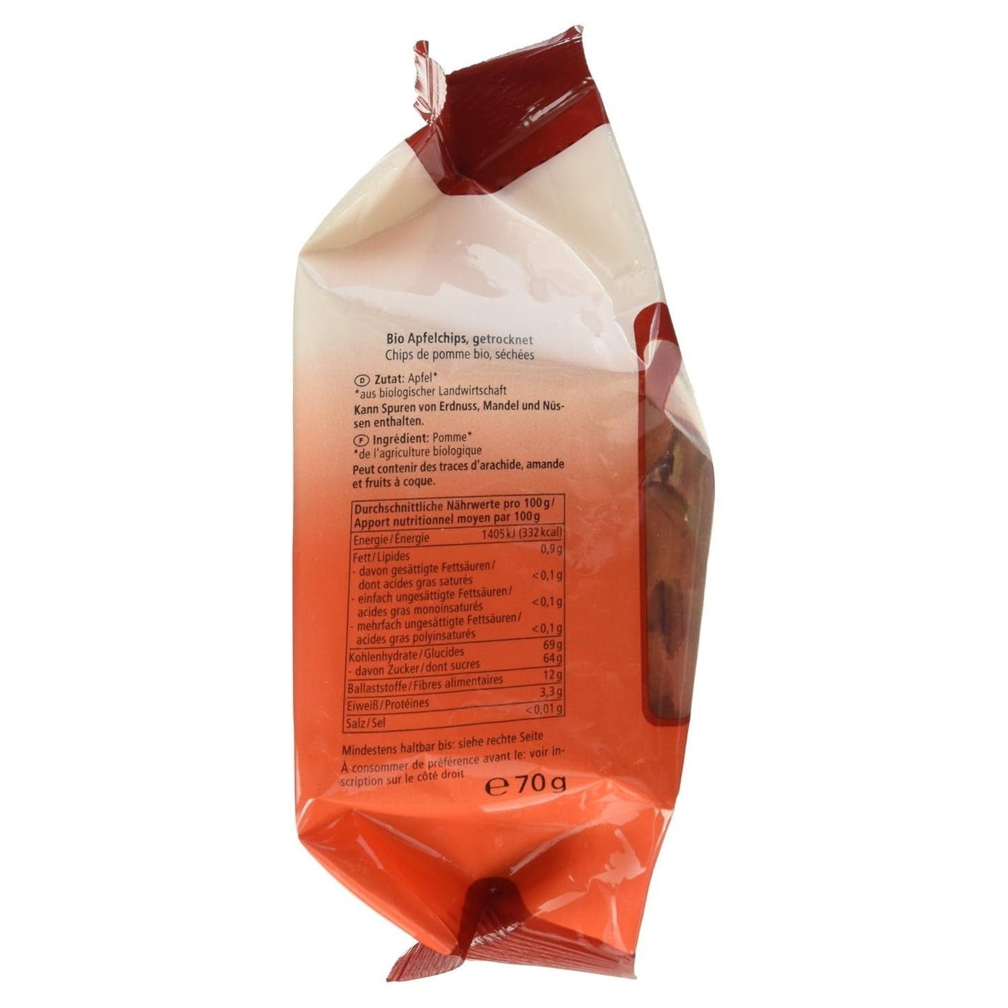 Ziemniaki smażone z jabłkami ekologicznymi, 70g Produkty suszone Naty Shop