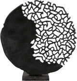 Casablanca nowoczesny design GILDE rzeźba Osaka czarna wys.: 44 cm szer.: 41 cm gł.: 10 cm 43491 statuetki i rzeźby Naty Shop Black wysokość 44 cm