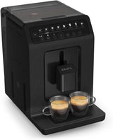 Krups EA897B Evidence Automatyczny ekspres do kawy ECOdesign, automatyczna funkcja espresso i cappuccino, technologia Quattro Force, kubki do mleka uruchamiane jednym dotknięciem, 8 ustawień wstępnych, system mleka, 1450W