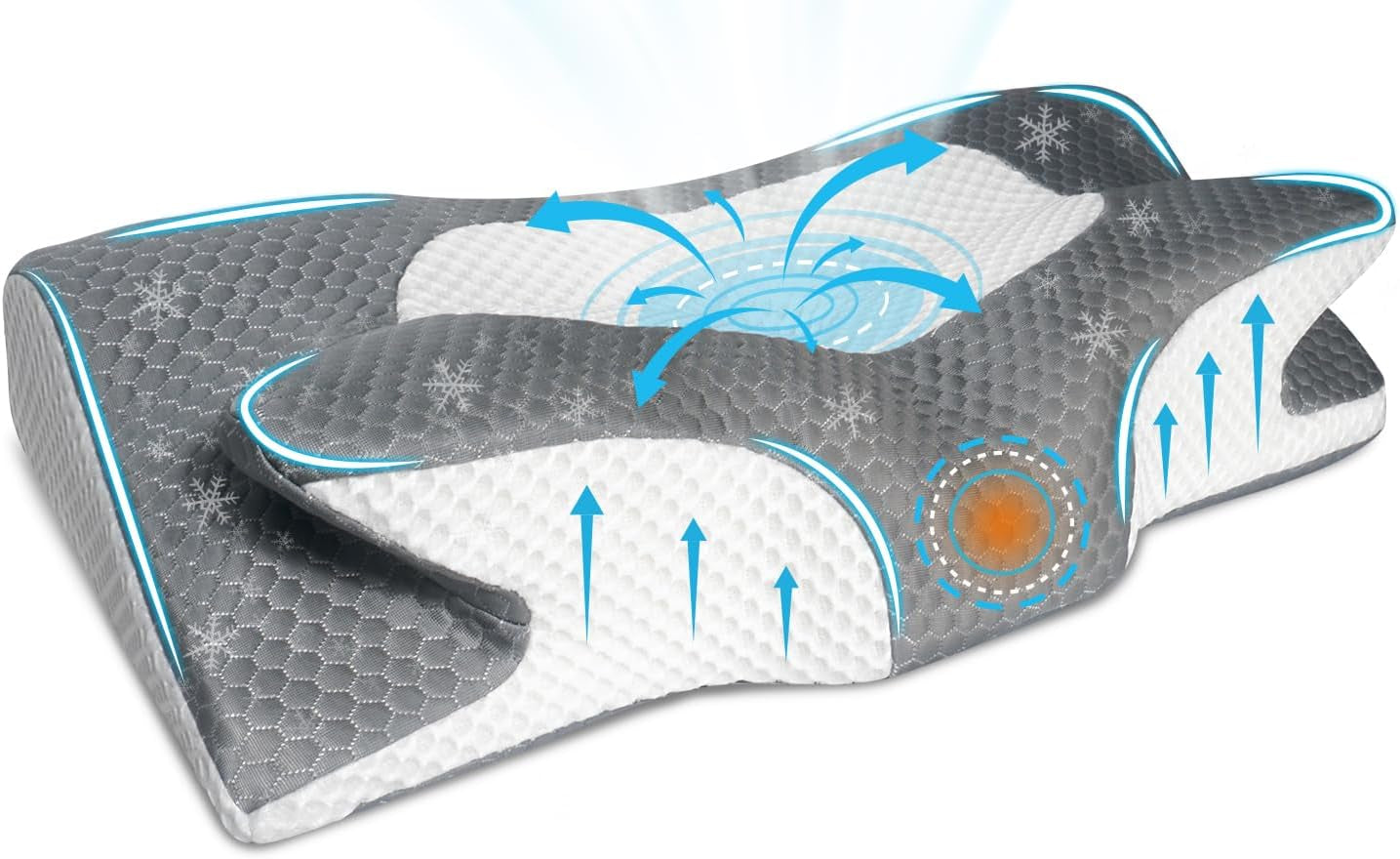 IDEA Poduszka Poduszka Memory Foam, Poduszka Ergonomiczna Poduszka Ortopedyczna Na Ból Szyi, Poduszka do Spania Na Boczne Bóle Pleców i Brzucha, Poduszka Pod Szyję Poduszka Przeciw Chrapaniu dla Dorosłych Poduszki Ortopedyczne Szyjki Naty Shop