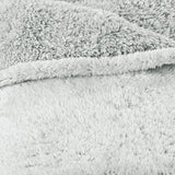 Aqua-Textil Puszysty koc-przytulanka 150 X 200 cm Szary Biały Melange Pluszowy koc TV Narzuta na łóżko Polar Sherpa Oeko-Tex Ottawa Łóżka i koce Besuche den aqua-textil-Store