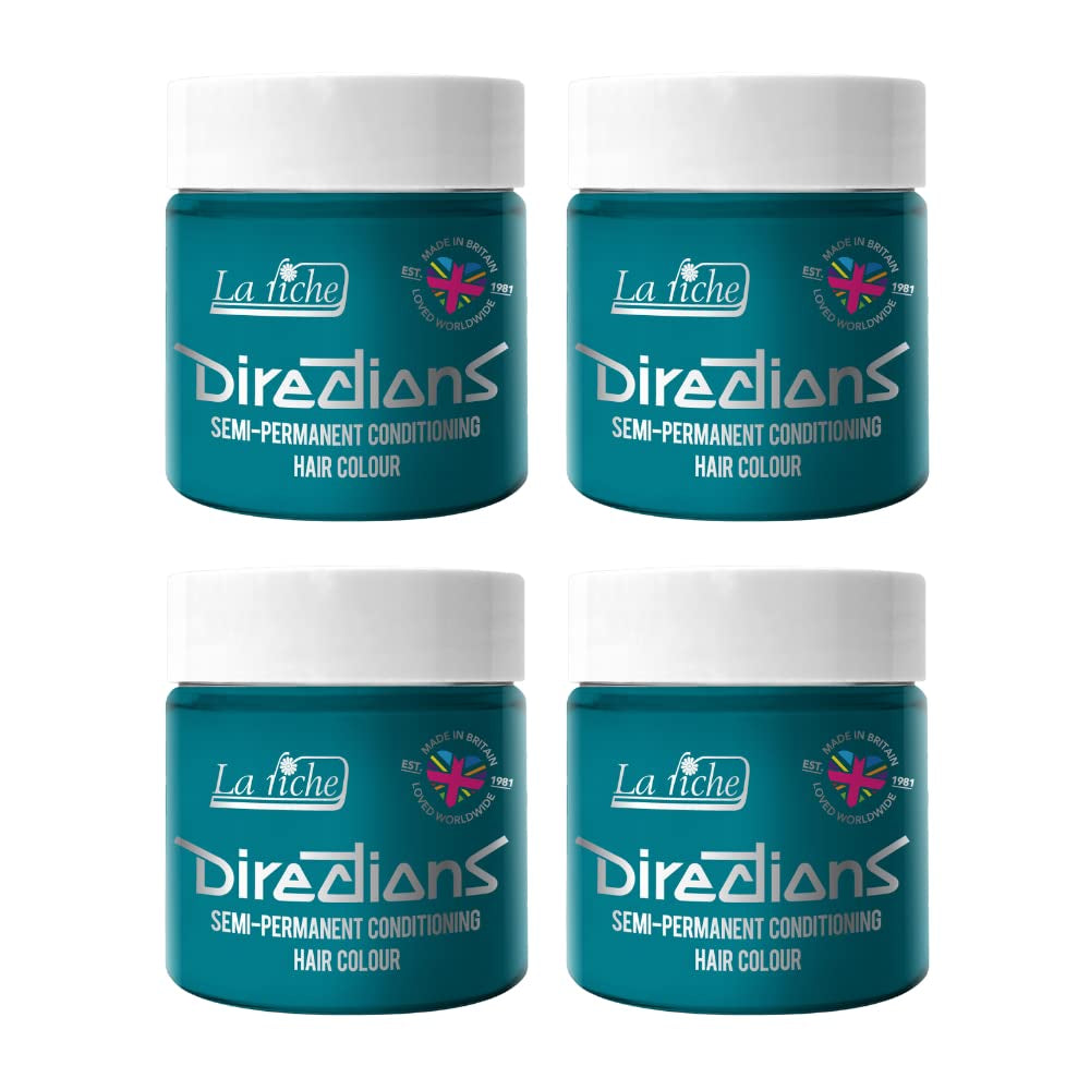 Sposób użycia Półtrwała farba do włosów 100 ml pudełko 4 opakowania (Pillarbox Red) Naty Shop Turkusowa farba do włosów 100 ml (4 sztuki w opakowaniu)