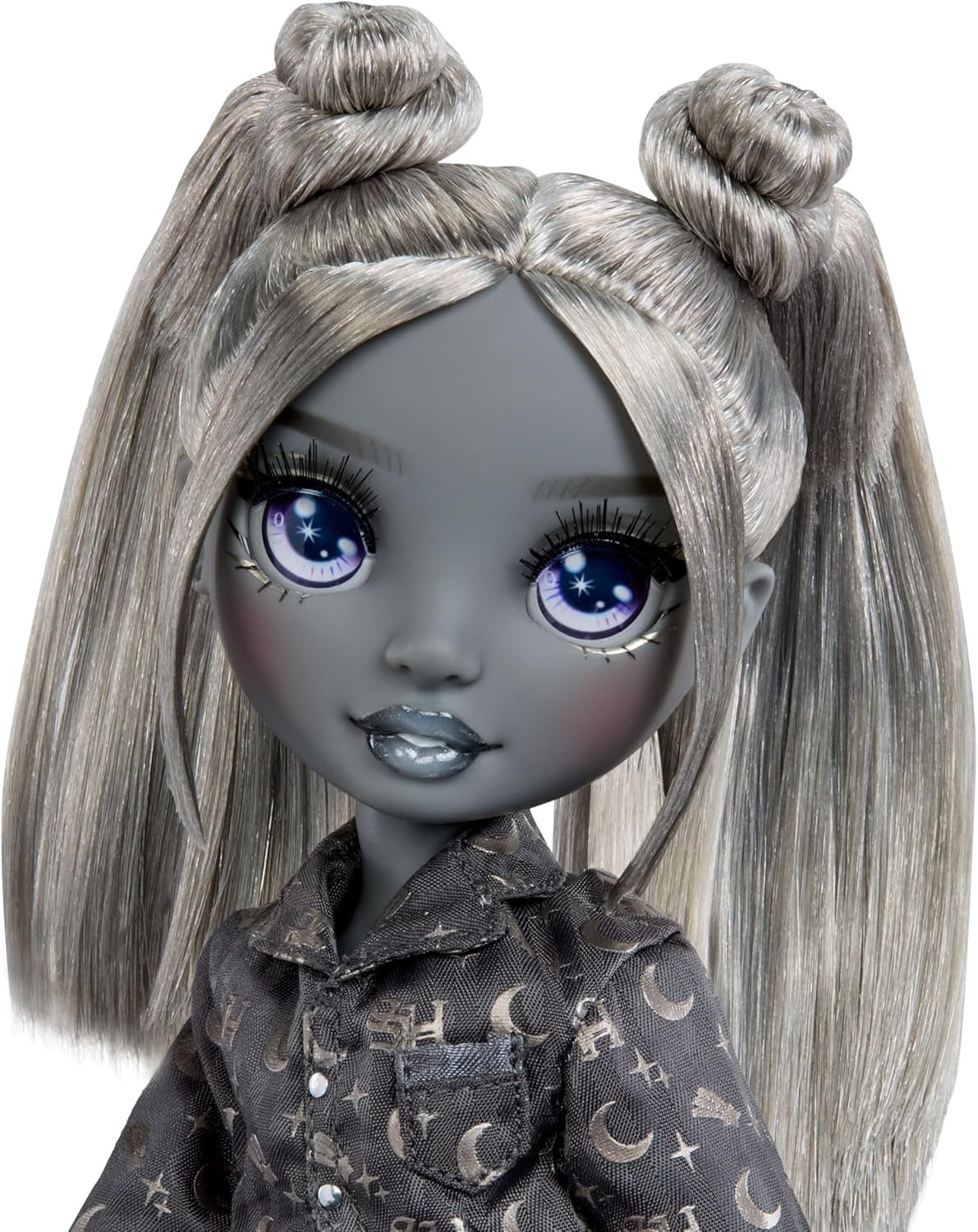 Rainbow High Shadow High Girl's Night - Luna Madison – 28 cm Modepuppe w Grautönen, Graues Haar & Outfit mit Accessoires und Kamm – Für Sammler und Kinder ab 6 Jahren