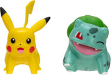 Pokémon PKW3586 - Pakiet figurek bitewnych - Oficjalne szczegółowe figurki Pikachu i Schiggy Każda figurka po 5 cm Naty Shop Pikachu i Bisasam