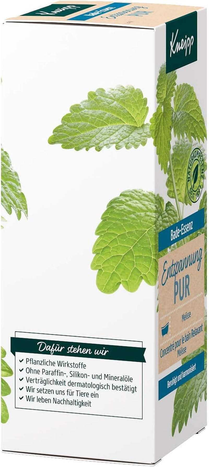 Kneipp Bade, olejek do kąpieli z naturalnym olejkiem eterycznym z melisy indyjskiej i ekstraktem z melisy, 100 ml Naty Shop