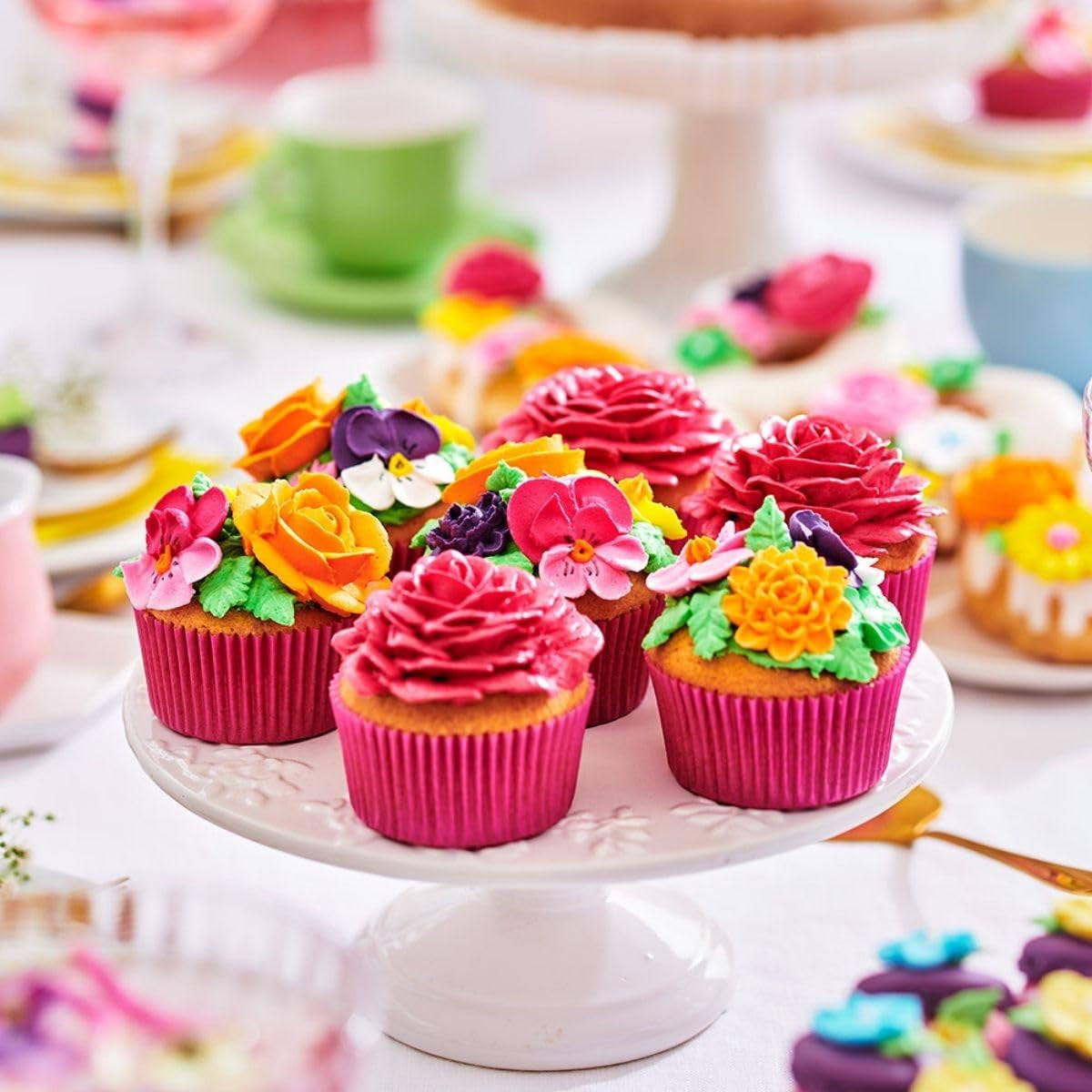 Funcakes Mix Für Buttercreme: Einfach Zu Berübenen, Cremig, Perfekt Zum Dekorieren, Abdecken Und Füllen Von Kuchen, Belag Auf Cupcakes, Halal., 1 Kg Mieszanka do pieczenia i gotowania Naty Shop