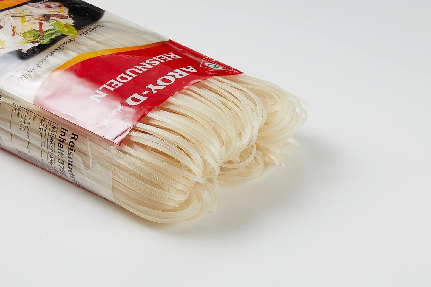 Makaron ryżowy Aroy-D Bezglutenowe opakowania 3 mm (1 opakowanie x 375 g)