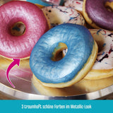 DECOCINO Metallic Pastel Coloring Powder (3X2G) – Niebieski, Liliowy i Różowy – Barwnik spożywczy w proszku – Brokatowy Proszek Nadaje się do kremów i dekoracji ciast!