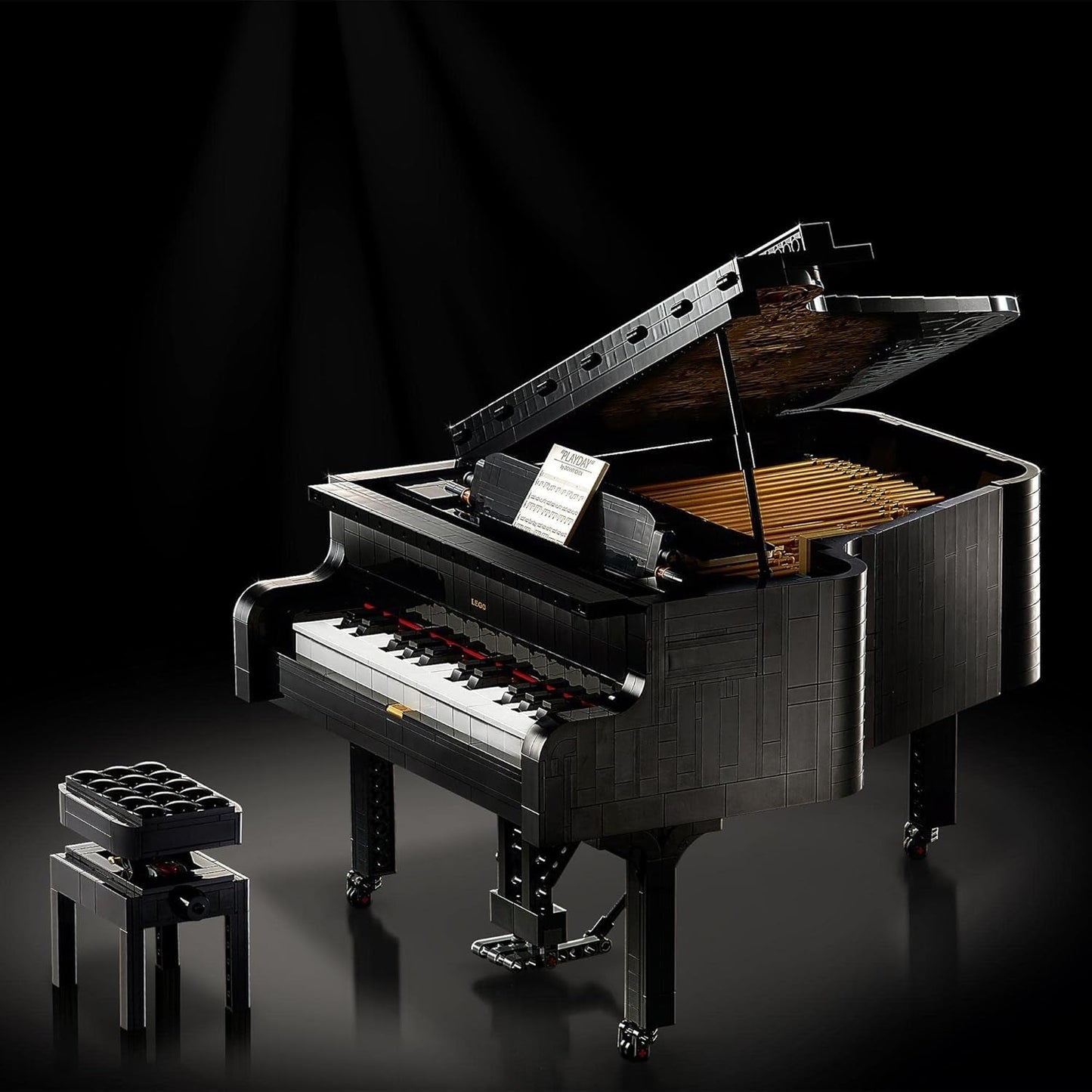 LEGO Ideas Fortepian koncertowy (21323); Zestaw konstrukcyjny; Twój własny fortepian koncertowy; Świetny projekt modelarski dla utalentowanego pianisty, muzyka, melomana i hobbysty (3662 elementów) Zestawy do budowania Besuche den LEGO-Store