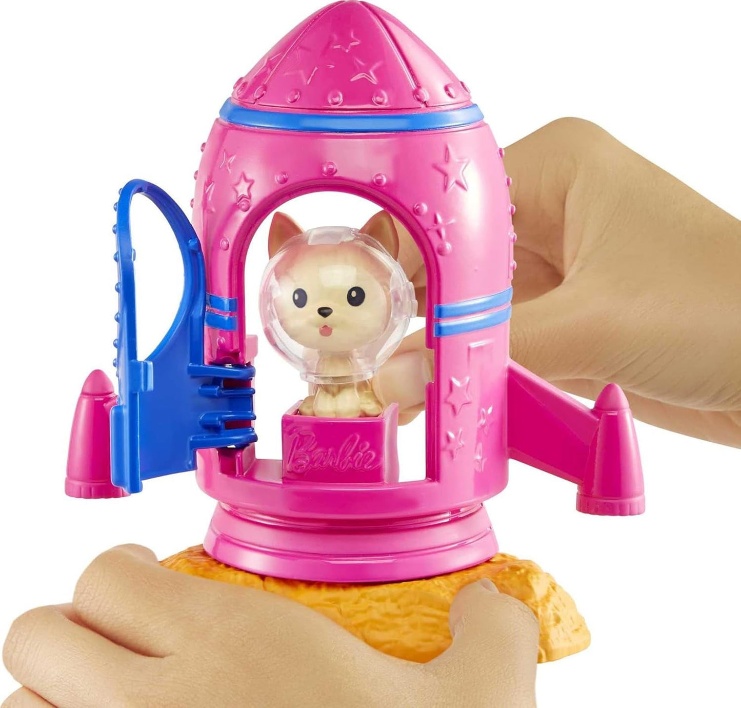 Barbie GXF27 - kosmiczna przygoda na stacji kosmicznej, kosmiczna lalka, szczeniak, stacja robocza, sceny kosmiczne, 20 akcesoriów, zabawka prezentowa dla dzieci w wieku od 3 lat