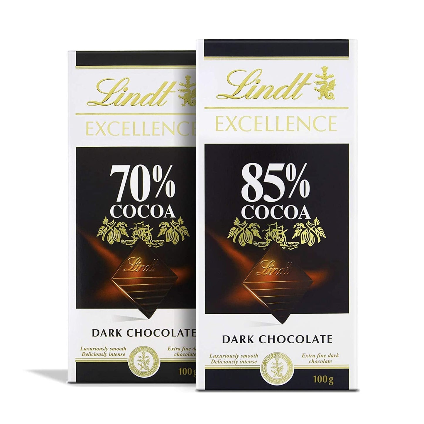 Czekolada Lindta | Baton EXCELLENCE 85% Kakao | 100g | Ekstra ciemna czekolada | Wegański batonik czekoladowy