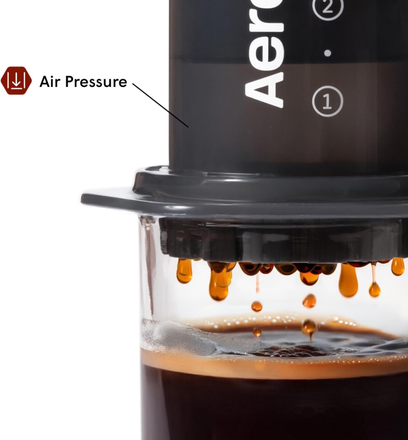 Oryginalny ekspres do kawy i espresso AeroPress, Przenośny ekspres do kawy na poziomie baristy z komorą, tłokiem i filtrami, Szybki ekspres do kawy i espresso