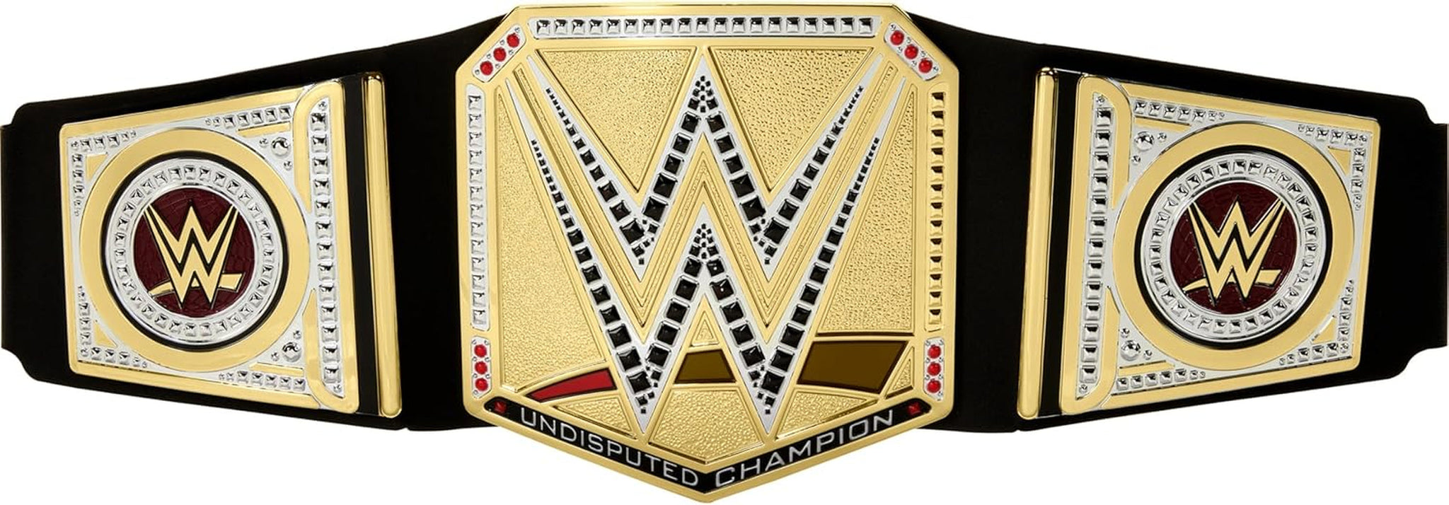 Mattel Mattel Pas mistrzowski WWE, niekwestionowane odgrywanie ról i kostium WWE Universal Championship, ok. Pasek ze sztucznej skóry o długości 100 cm z unikalnym dopasowaniem, figurki HYJ35 Naty Shop Domyślny tytuł