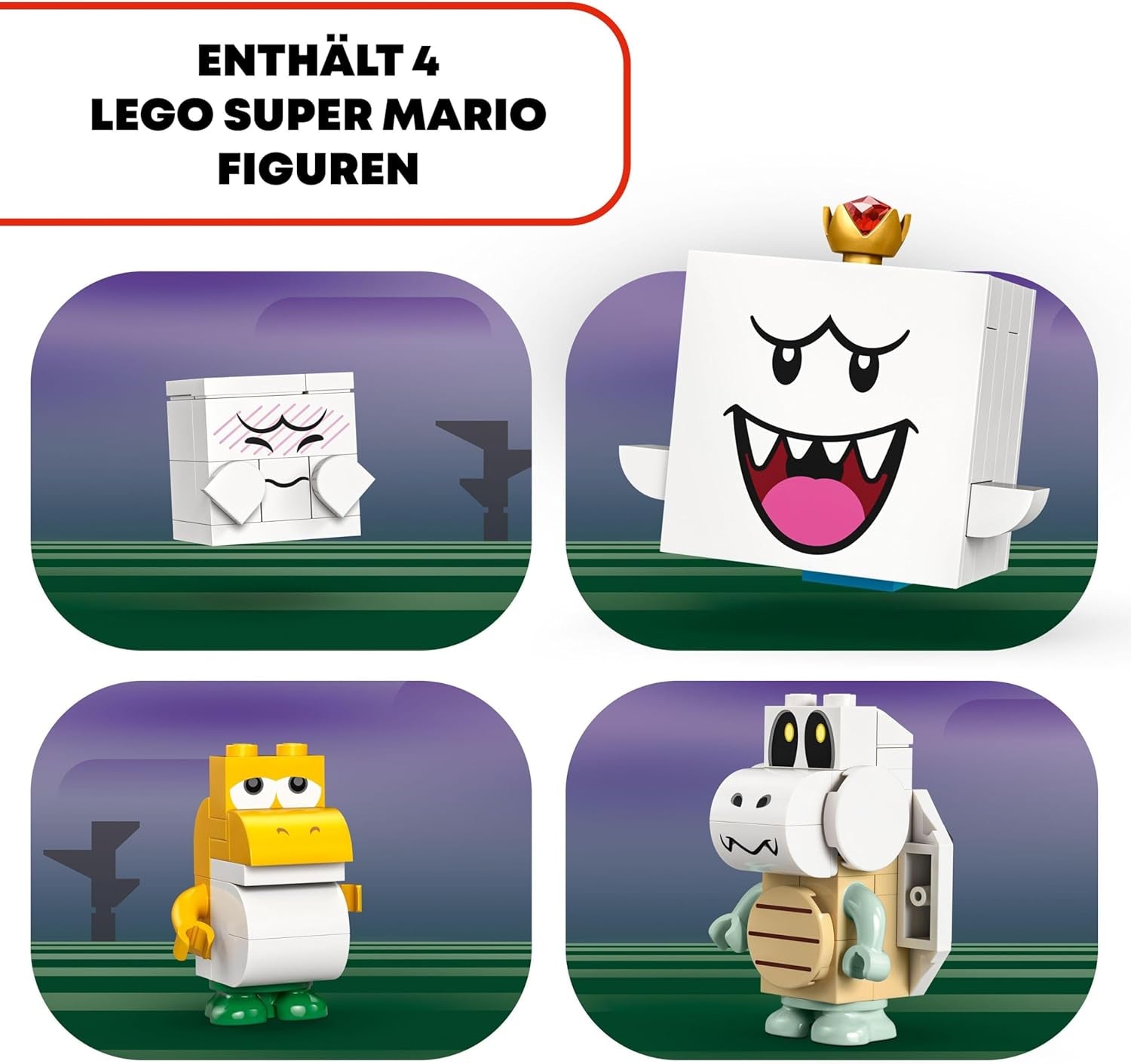 LEGO Super Mario King Nawiedzony dom Buu Huu Nawiedzony dom dla dzieci Zestaw kolekcjonerski Nintendo z małym Yoshi Prezent dla chłopców, dziewcząt i graczy w wieku od 8 lat 71436 Zestawy do budowania Besuche w sklepie LEGO