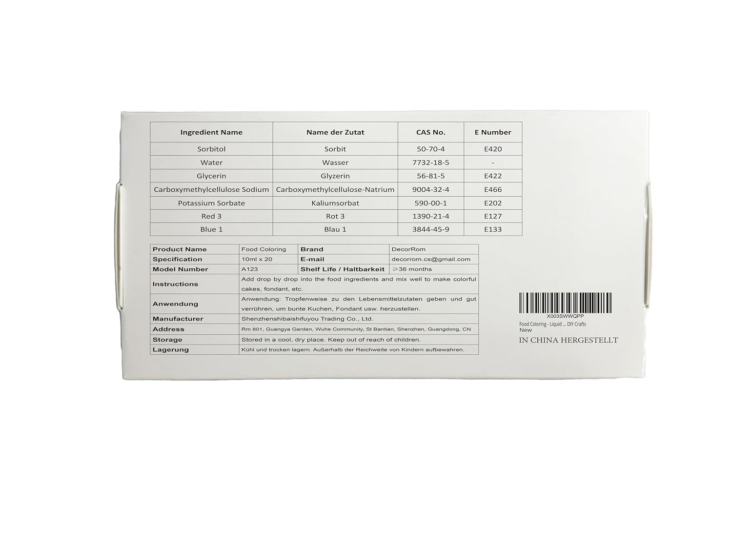 Barwnik spożywczy - 20 kolorów x 10 ml Skoncentrowany płynny barwnik spożywczy do dekorowania ciast, pieczenia, ciastek, makaroników - Bezcukrowy barwnik spożywczy do napojów, dekorowania ciast, śluzu DIY, jajek wielkanocnych
