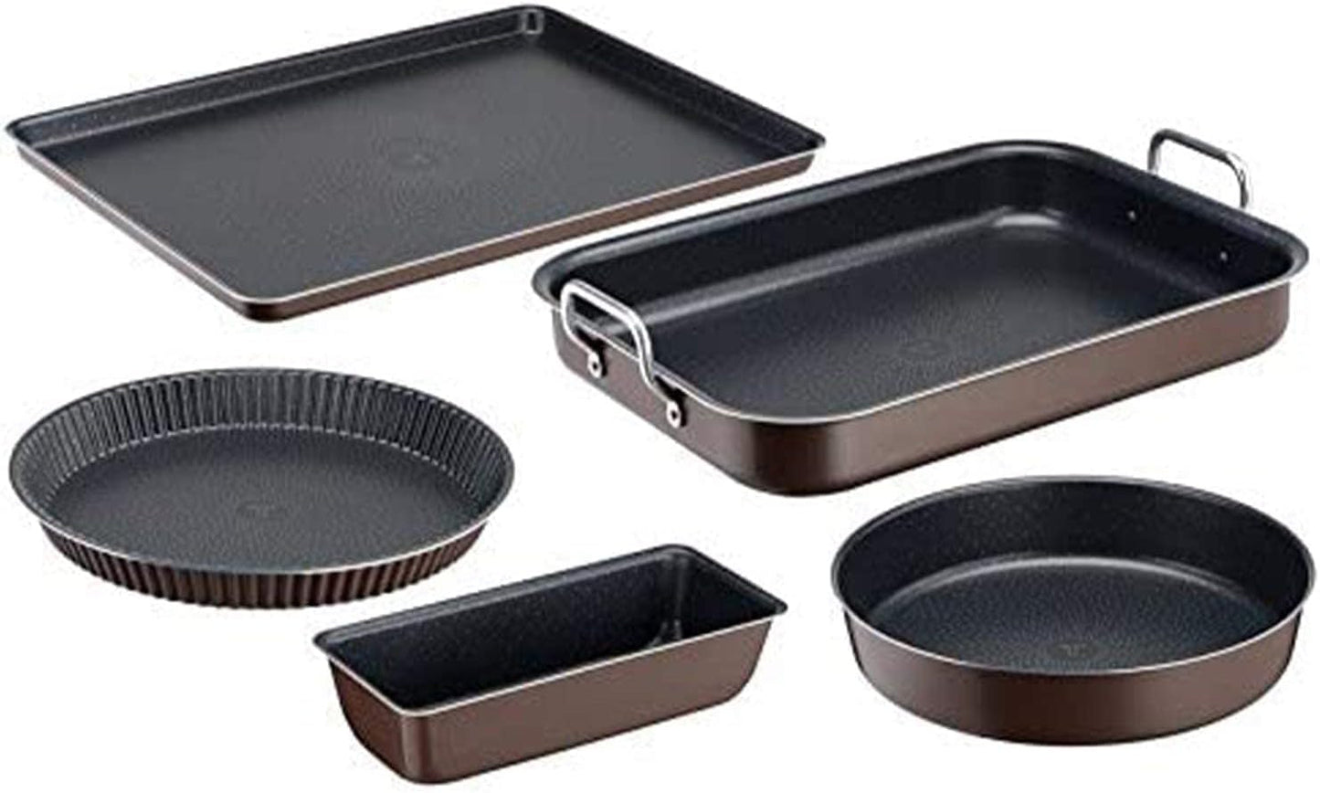 Tefal J1600502 Success Flach Mini Backofen Aluminium Schwarz 19X25 X 4,2 Cm Formy i blachy do pieczenia Naty Shop