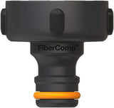 Złącze do kranu Fiskars, do kranów, Ø 21 mm (G 1/2"), FiberComp, rozmiar uniwersalny, 10 g, czarny/pomarańczowy, 1027053