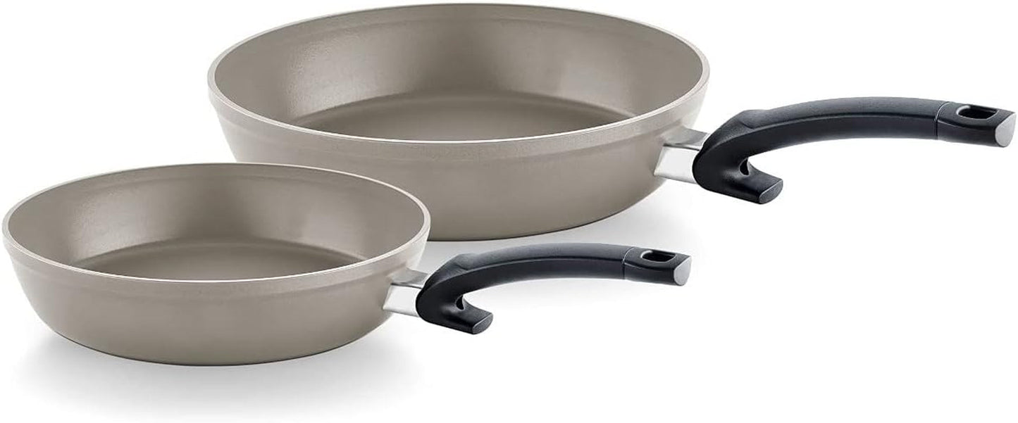 Fissler Ceratal Comfort patelnia ceramiczna z powłoką nieprzywierającą - indukcyjna Garnki i patelnie Naty Shop Zestaw 2 patelni o średnicach 24 i 28cm