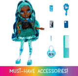 Lalka Rainbow High Sparkle & Shine - Misty - 28 cm Modna lalka z turkusowymi włosami i magicznymi bąbelkami Stojąca Kolorowe ubieranie i zabawa Kolekcjonerska dla 4-12 lat