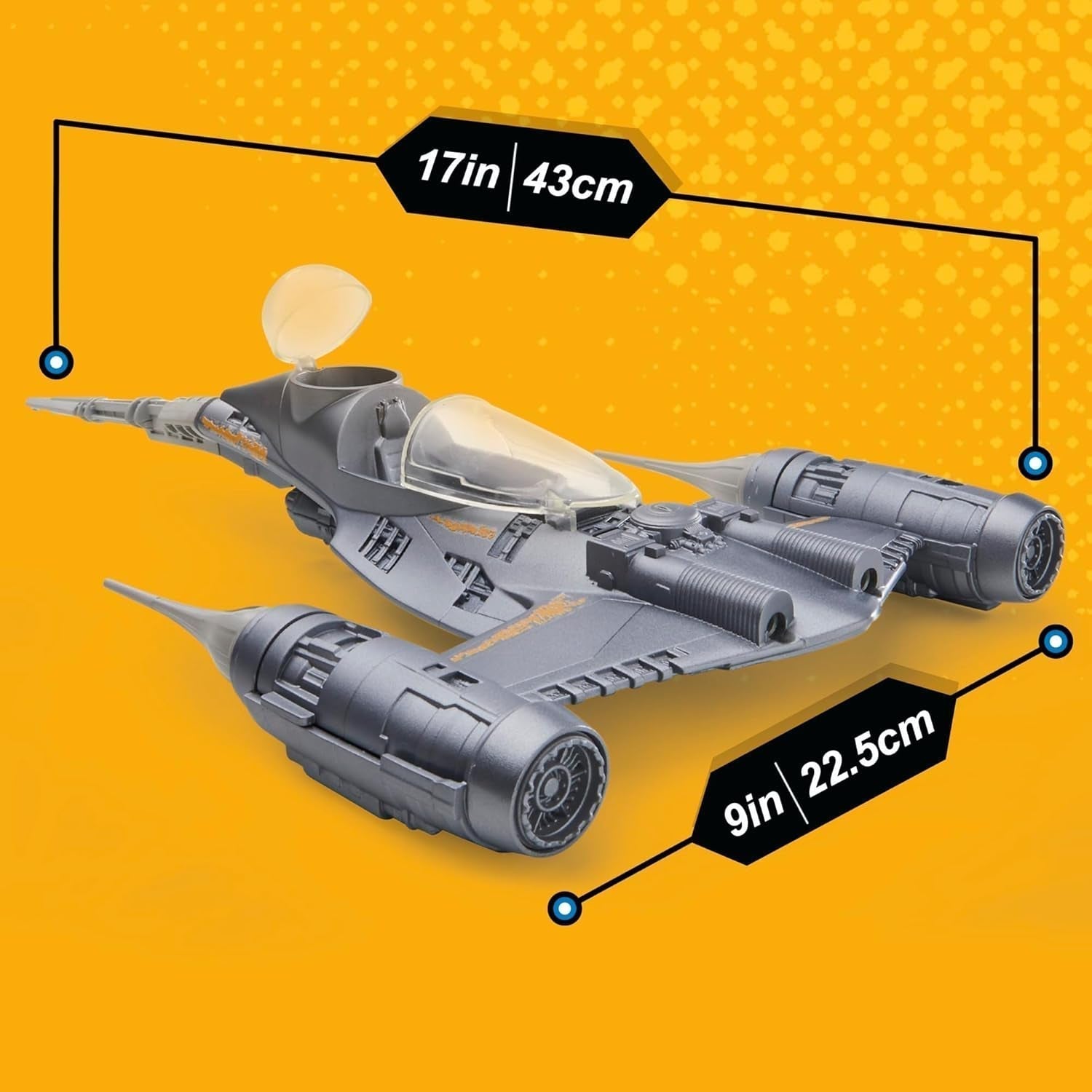 Star Wars Epic Hero Series N-1 Starfighter of the Mandalorian, duże figurki i ekscytujące akcesoria do ekscytujących manewrów, ekscytujące figurki na prezenty Sklep Naty