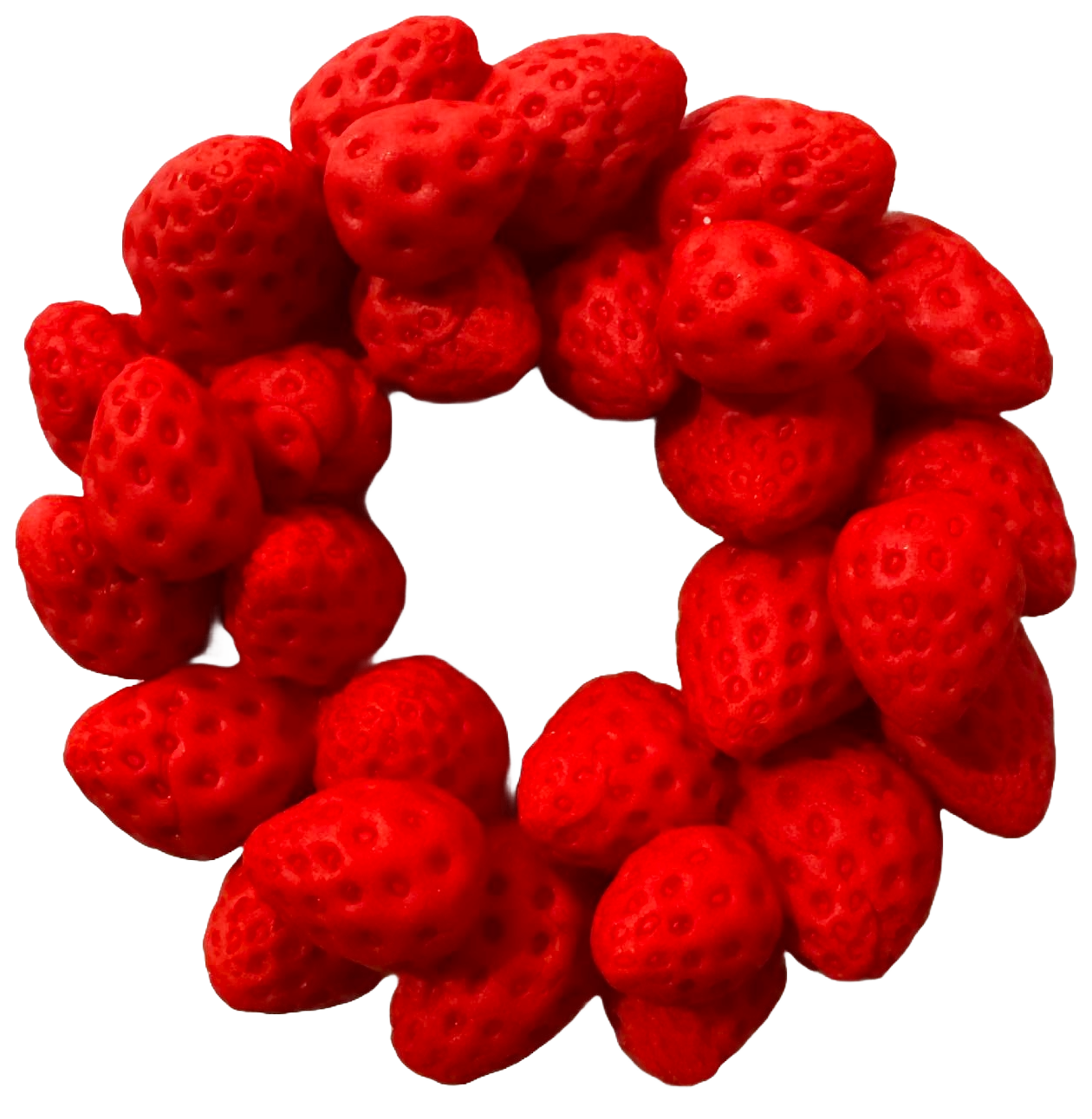 Dekoracja z pasty cukrowej jadalnej, Ozdoby z pasty cukrowej Strawberry Crown Naty Shop