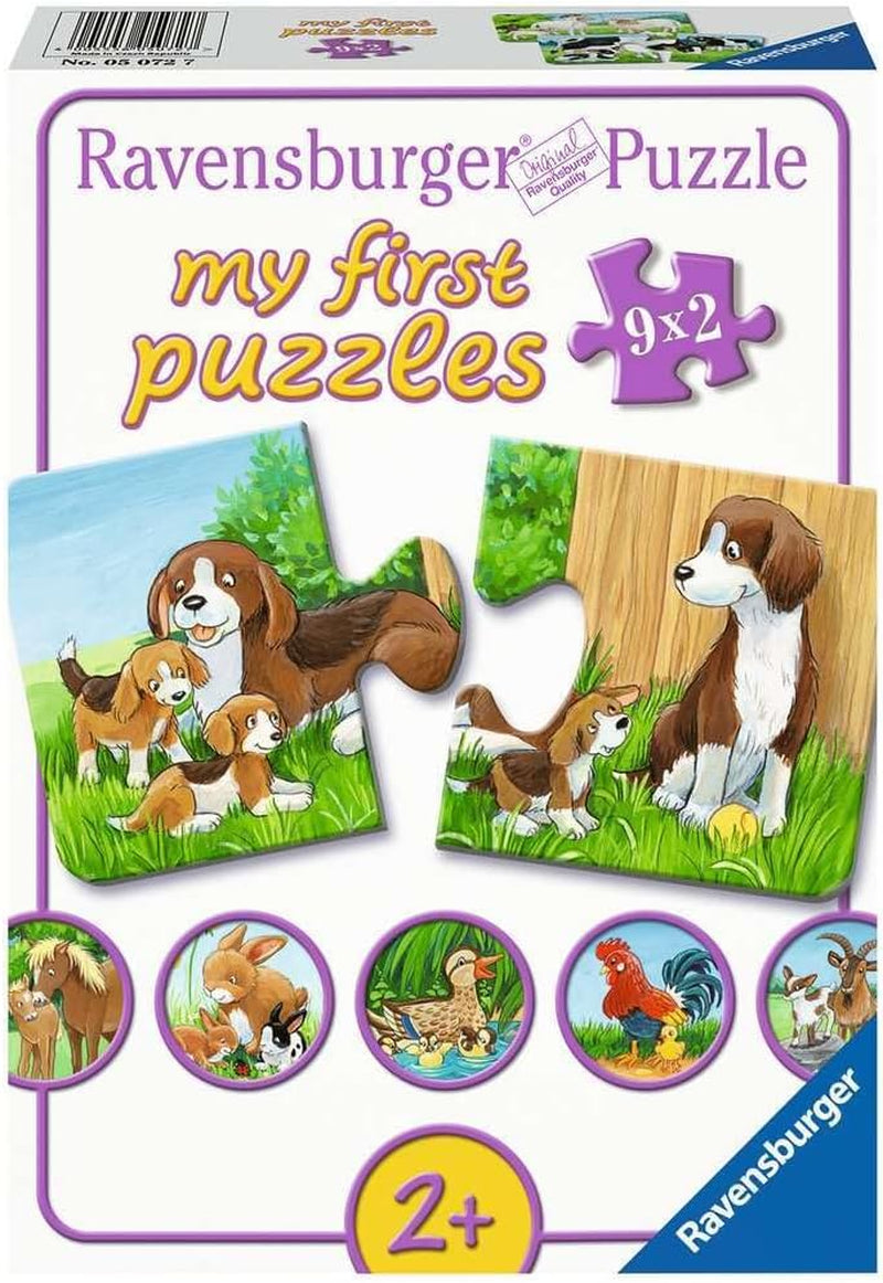 Puzzle Ravensburger dla dzieci - 05072 Rodziny zwierząt hodowlanych - Moje pierwsze puzzle 9X2 - Puzzle dla 2-latków Puzzle Naty Shop Domyślny tytuł