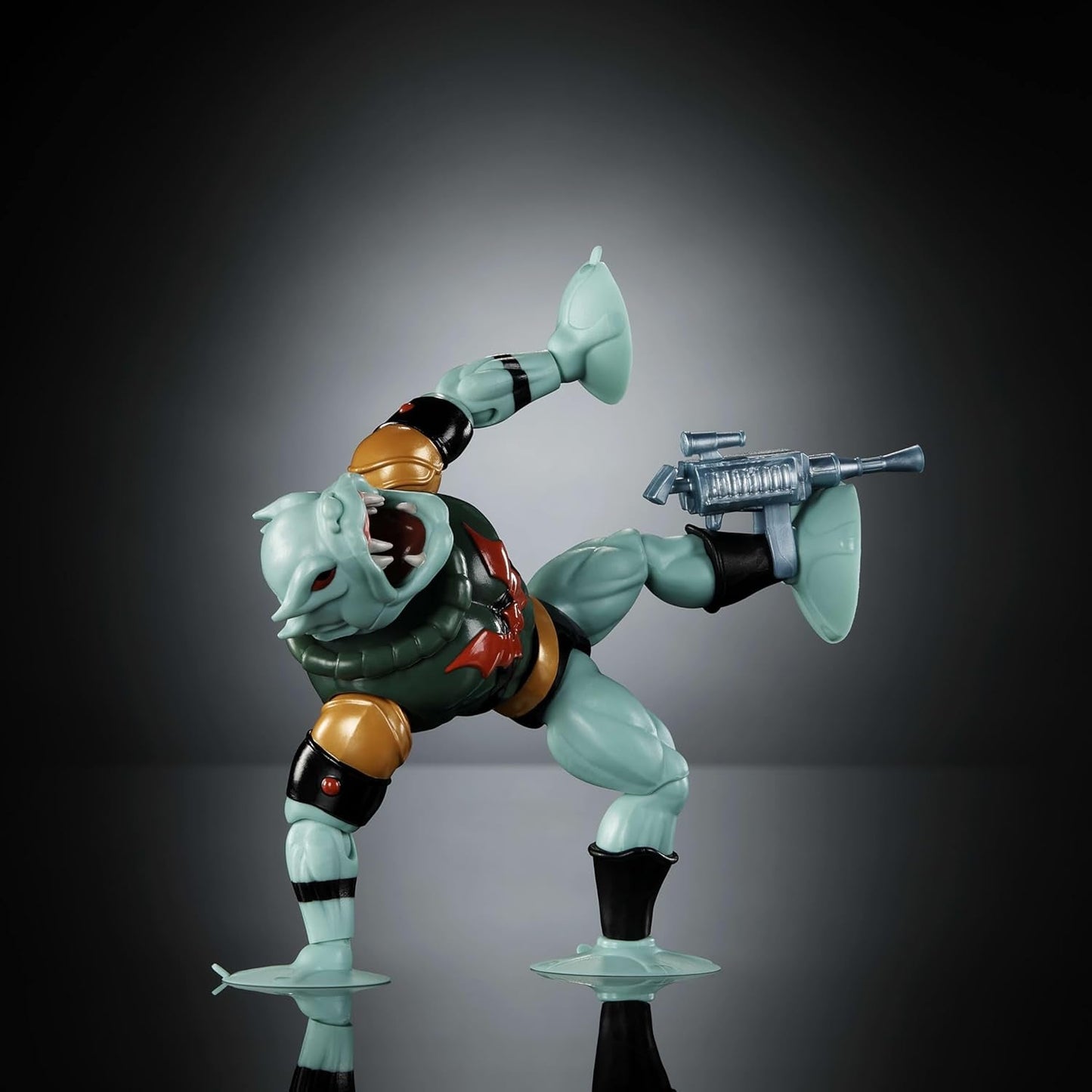 Figurka Leech Masters of the Universe Origins z kolekcji kreskówek, ok. Potwór ssący o wysokości 14 cm z serialu telewizyjnego z lat 80., design i akcesoria z wieloma szczegółami, figurki JBM83 Naty Shop