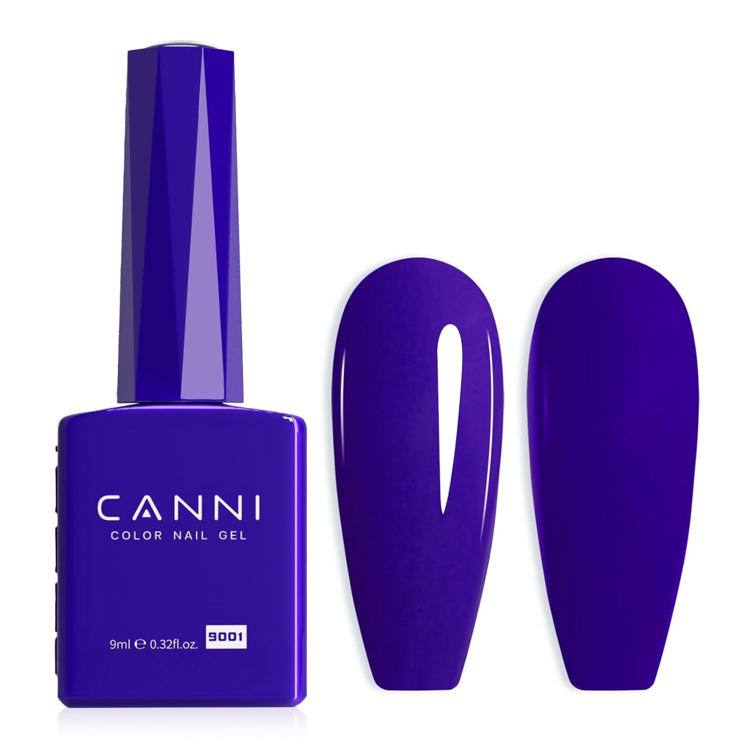 Żelowy lakier do paznokci CANNI, półtrwały, ciemnofioletowy, lakier do paznokci, żel UV, Soak Off, Manicure