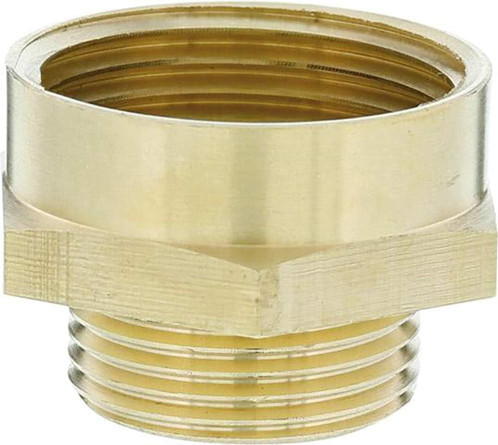 Złączka gwintowana Gardena z mosiądzu: Złącze mosiężne do podłączenia z obu stron, np. do pomp, gwint rurowy 26,5 mm (G 3/4 cala) (7260-20)