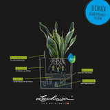 LECHUZA CUBE Domek 30 granitowy 15372