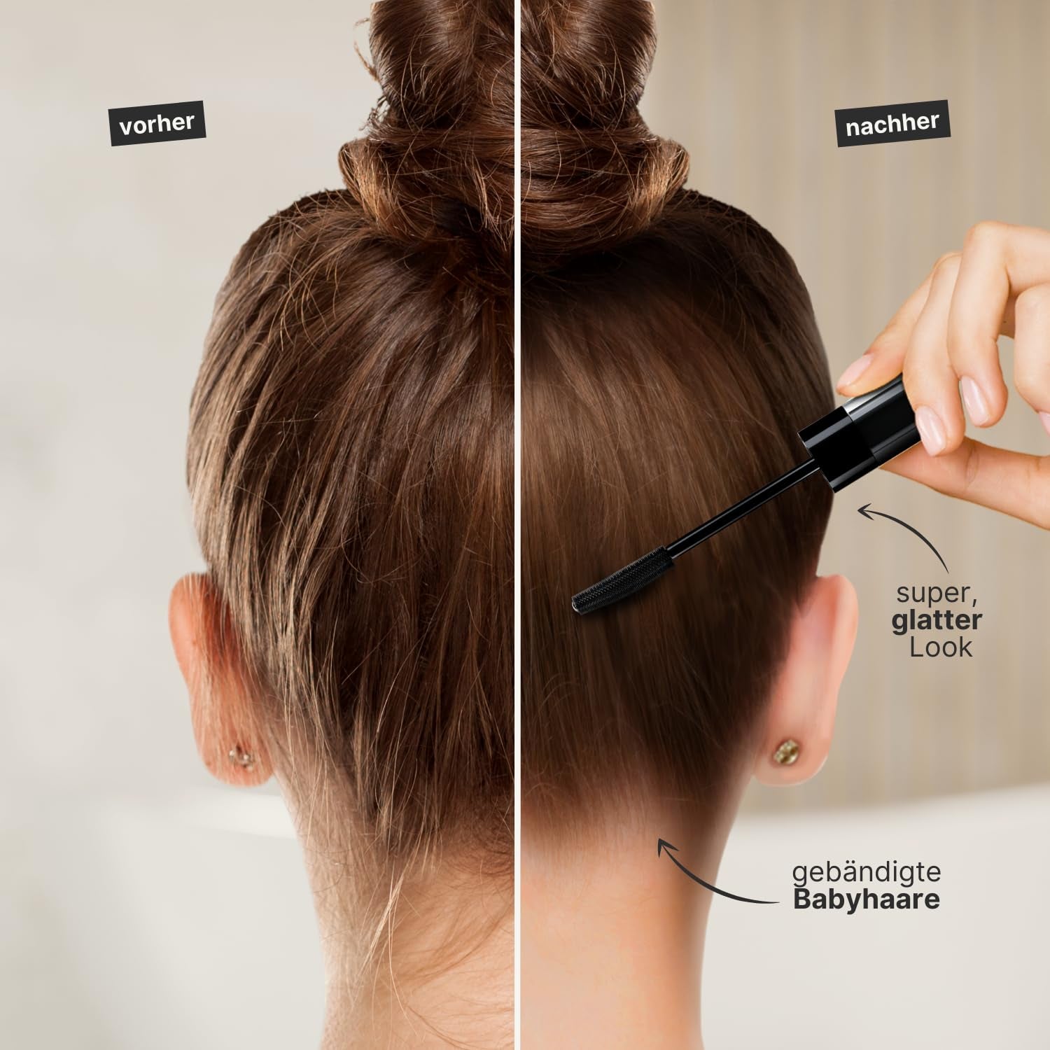 IMPERIO Hair Finishing Stick for Baby Hair - Tusz do rzęs premium do włosów baby, który ujarzmia cienkie i łamliwe włosy - 12ml Przezroczysta farba do włosów Naty Shop
