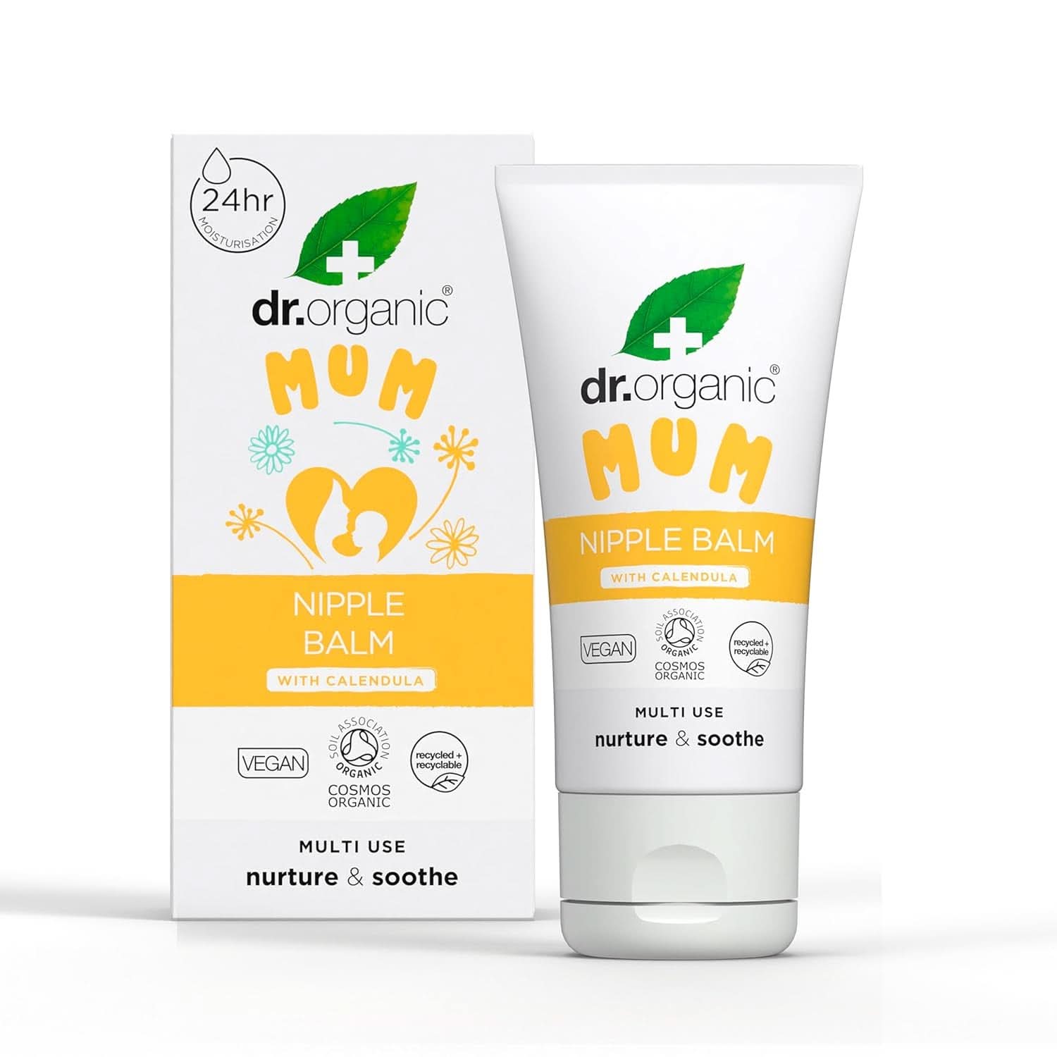 Dr Organic Balsam do sutków z nagietkiem, lanoliną, naturalną ulgą, na rany i popękane sutki, 30 ml Akcesoria Żywność i karmienie piersią Bebe Naty Shop