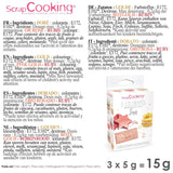 Scrapcooking - Zestaw 3 metalicznych barwników spożywczych - Barwniki spożywcze: złoto, różowe złoto i rubin - Jadalny barwnik spożywczy do pieczenia, ciast, ciasteczek, ciast, czekolady - 4019