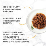Gourmet Gold Fine Composition mokra karma dla kotów z wołowiną i kurczakiem, opakowanie 12 szt. (12 x 85 g)