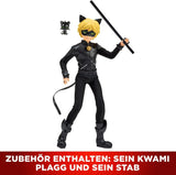 BANDAI - Cudowna Biedronka - Lalka Manekin 26 cm - Motan Noir - Oficjalnie licencjonowany Miraculous - Przegubowa lalka Motan Noir - Zabawka dla dzieci w wieku od 4 lat - P50002