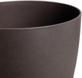 elho The Coffee Collection, okrągły garnek do użytku domowego, 18 cm, wykonany z fusów kawy i plastiku pochodzącego z recyklingu - brązowy/brąz espresso