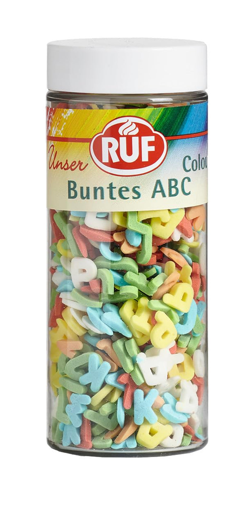RUF Love Chocolate Chocolate Soczewica Dekoracje z delikatnej mlecznej czekolady z chrupiącą i kolorową polewą cukrową, opakowanie 75g