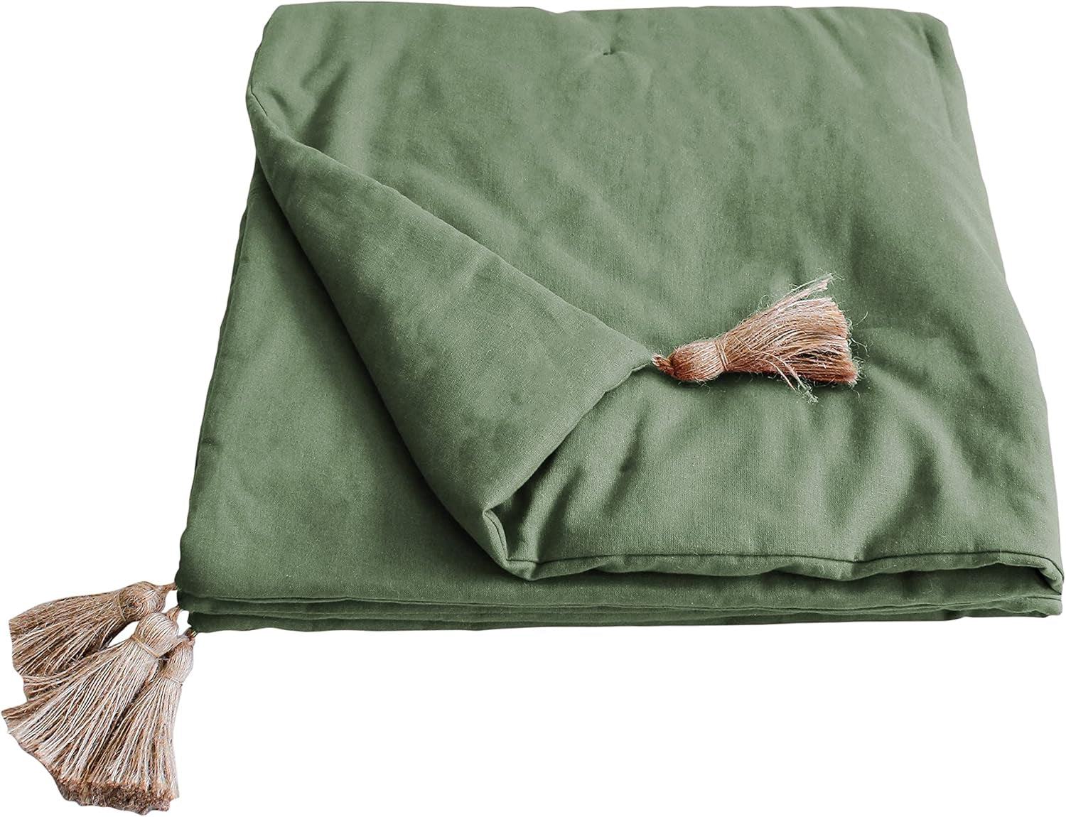 Kołdra z 4 cekinami, juta, 90 X 190 cm, glina, 2007AGCHLJT090190, 90 X 190 cm Kołdry i kołdry Naty Shop Pozdrawiamy