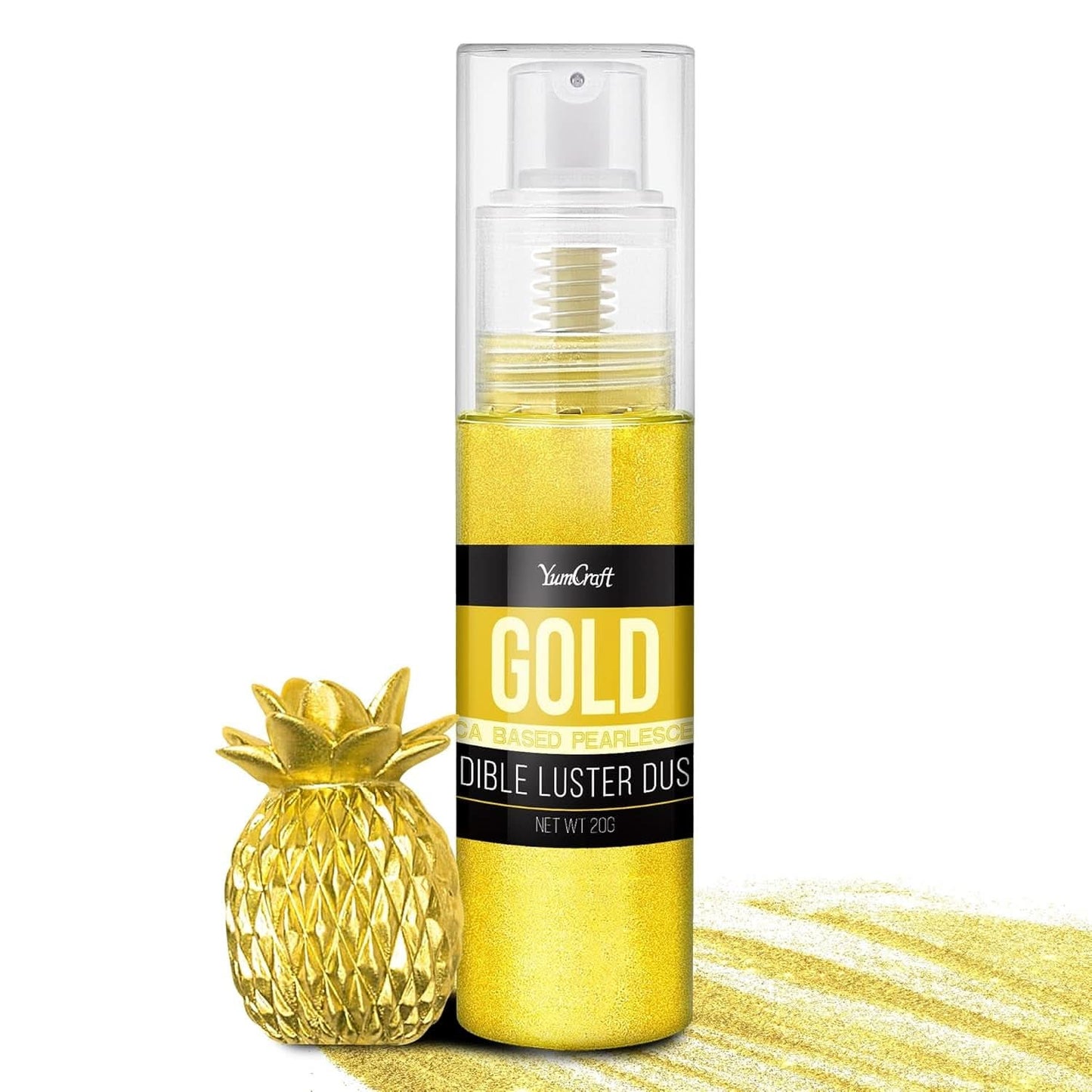 Jadalny spray brokatowy, 20 gramów Naty Shop Gold