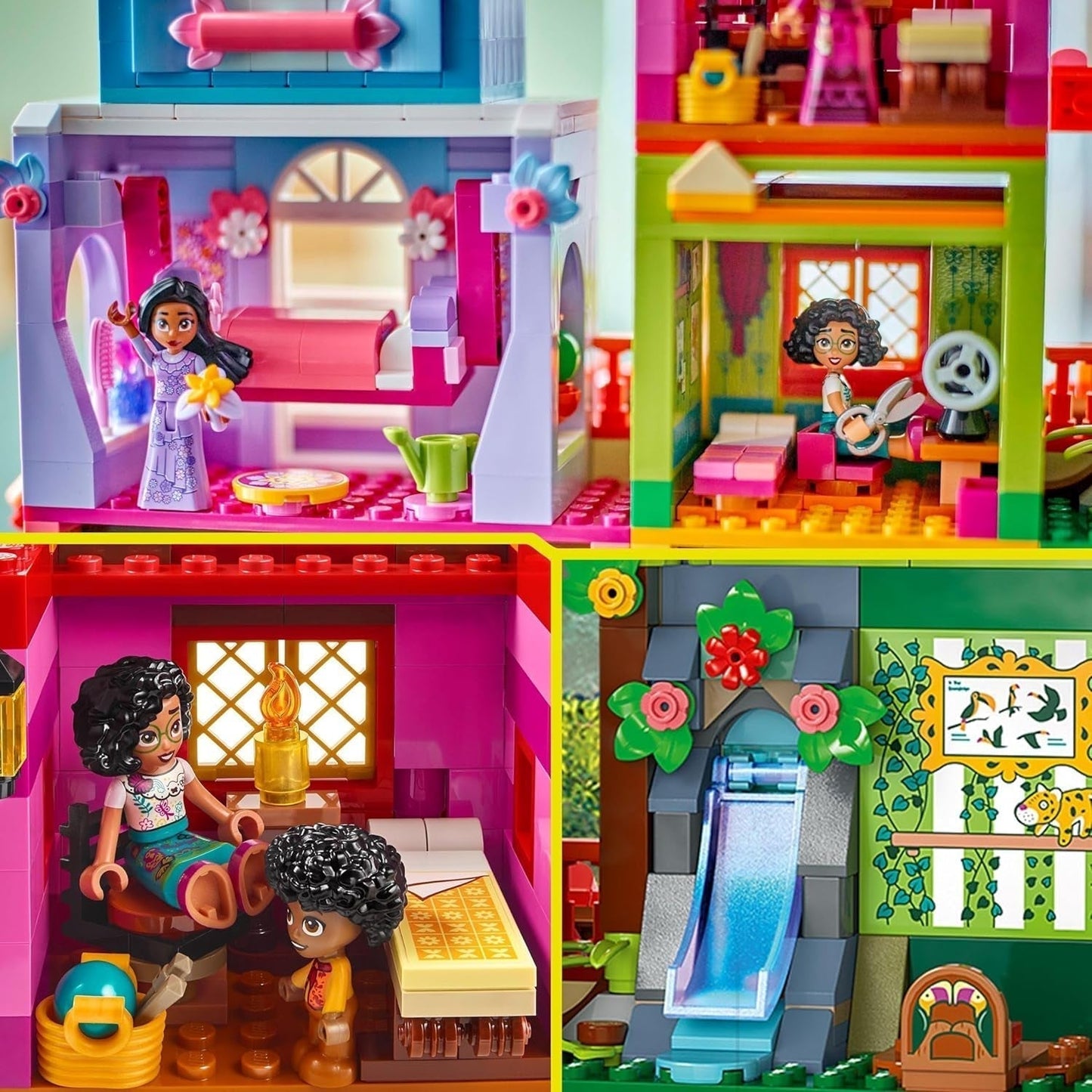 LEGO® Disney Encanto Magiczny dom madrygałów Domek dla lalek dla dzieci z Mirabel Play Zabawka do budowania figurek dla dziewcząt i chłopców od 7 lat 43245 Zestawy do budowania Besuche w sklepie LEGO