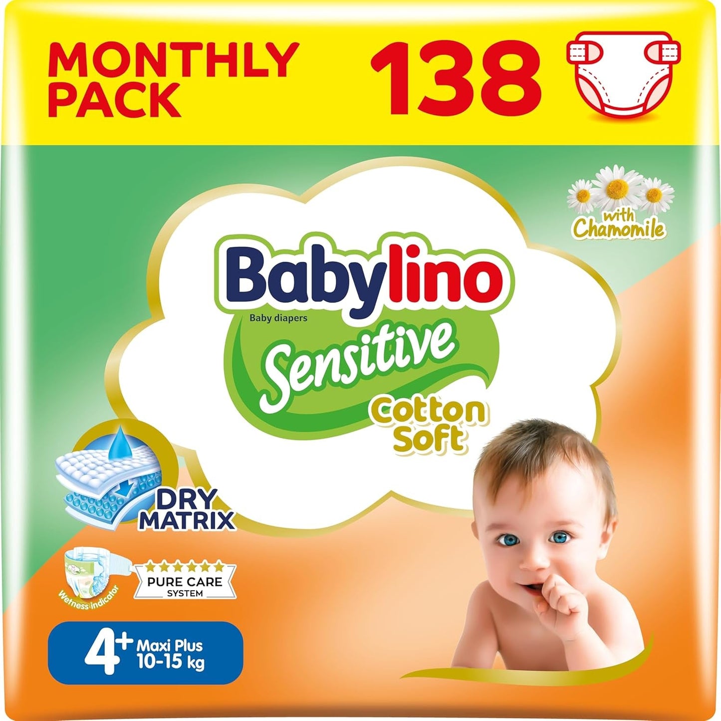 Pieluszki dziecięce Sensitive rozmiar 4, Maxi (8-13 kg), 20 sztuk