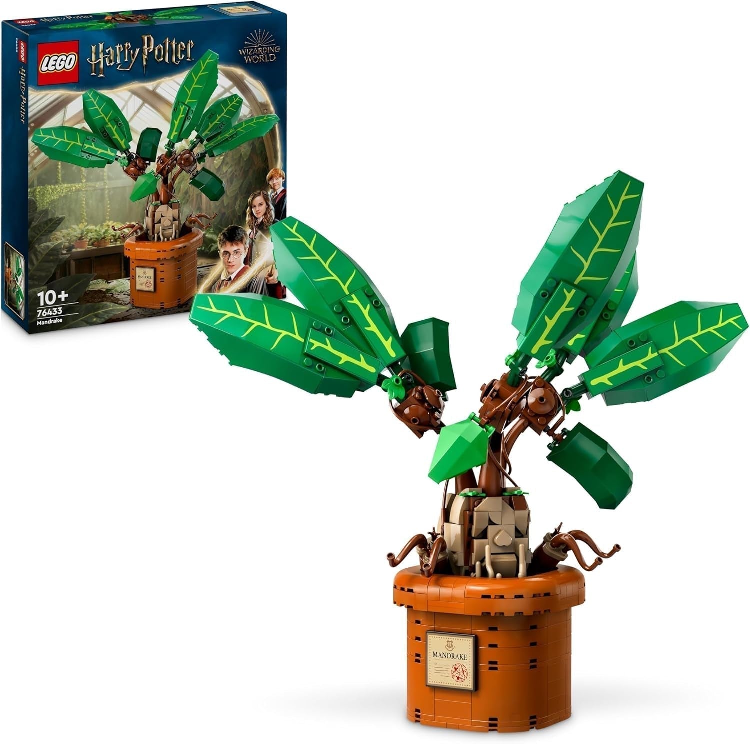 LEGO Harry Potter Magiczna Eliksir Roślina: Mandragora, zabawka z rośliną doniczkową, magiczny prezent dla dziewcząt, chłopców i wszystkich fanów, pomysłowy zestaw zabaw dla dzieci, dekoracja domu 76433 Zestawy do budowania Besuche den LEGO-Store Domyślny tytuł