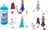 Mattel Disney Frozen Ice Reveal Squishy Ice Gel Doll i 6 niespodzianek, w tym figurka przyjaciół i akcesoria (lalki mogą się różnić) HRN77 Lalki Naty Shop Lalki Snow Color Reveal