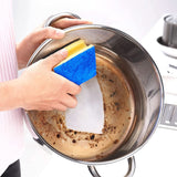Vileda Glitzi, gąbka do mycia naczyń w kuchni, o działaniu antybakteryjnym, bardzo chłonna, opakowanie 18 szt. Naty Shop Kitchen Detergents