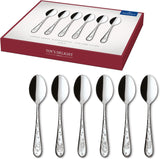 Villeroy & Boch - Zestaw łyżek do kawy Toy'S Delight, 6 sztuk, srebrna platyna, można myć w zmywarce Kitchen Naty Shop