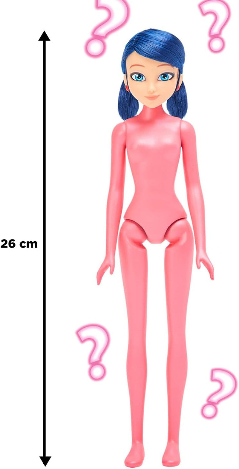 Bandai - Cudowna Biedronka - Lalka Marinette Zmiana Koloru Niespodzianka - Cudowna Lalka z Przegubami, 26 cm + 3 Niespodzianki - Losowy Model - P50390 Dolls Naty Shop