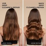 John Frieda - Deep Cleanse & Repair Mask / Kuracja - Zawartość: 250 ml - Z olejem z nasion konopi + odżywczym awokado - Kojąca maska do włosów zniszczonych Naty Shop maska do włosów