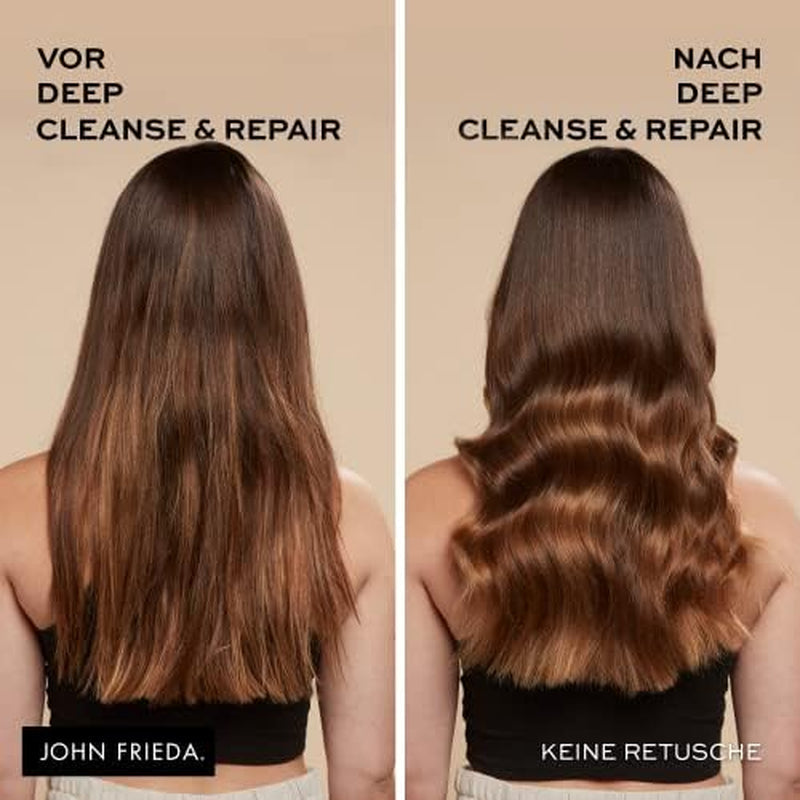 John Frieda - Deep Cleanse & Repair Mask / Kuracja - Zawartość: 250 ml - Z olejem z nasion konopi + odżywczym awokado - Kojąca maska do włosów zniszczonych Naty Shop maska do włosów